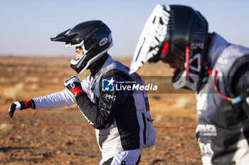2024-01-17 - DABROWSKI Konrad (pol), DUUST Rally Team, Husqvarna, Moto, FIM W2RC, portrait during the Stage 10 of the Dakar 2024 on January 17, 2024 around Al Ula, Saudi Arabia - DAKAR 2024 - STAGE 10 - RALLY - MOTORS