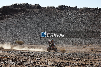 2024-01-17 - 104 GERBER Jeremie (fra), TLDRacing, KTM, Moto, Originals by Motul, action during the Stage 10 of the Dakar 2024 on January 17, 2024 around Al Ula, Saudi Arabia - DAKAR 2024 - STAGE 10 - RALLY - MOTORS