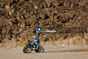 2024-01-18 - 174 Andujar Manuel (arg), 7240 Team / Drag'On Rally Service, Yamaha, Motul, Quad, FIM W2RC, action during the Stage 11 of the Dakar 2024 on January 18, 2024 between Al Ula and Yanbu, Saudi Arabia - DAKAR 2024 - STAGE 11 - RALLY - MOTORS