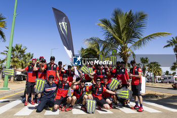 2024-01-19 - Monster Energy Honda Team, Team celebration, Motul, FIM W2RC, action during the Final Podium of the Dakar 2024 on January 19, 2024 in Yanbu, Saudi Arabia - DAKAR 2024 - FINAL PODIUM - RALLY - MOTORS