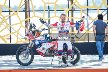 2024-01-19 - 61 PABISKA David (cze), SP Moto Bohemia Racing Team, KTM, Moto, Originals by Motul, action during the Final Podium of the Dakar 2024 on January 19, 2024 in Yanbu, Saudi Arabia - DAKAR 2024 - FINAL PODIUM - RALLY - MOTORS