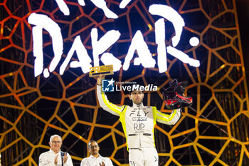 2024-01-19 - DUMONTIER Romain (fra), Team Dumontier Racing, Husqvarna, Moto, FIM W2RC, portrait during the Final Podium of the Dakar 2024 on January 19, 2024 in Yanbu, Saudi Arabia - DAKAR 2024 - FINAL PODIUM - RALLY - MOTORS