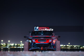 2024-01-19 - 204 SAINZ Carlos (spa), CRUZ Lucas (spa), Team Audi Sport, Audi RS Q E-Tron E2, FIA Ultimate, FIA W2RC, during the Final Podium of the Dakar 2024 on January 19, 2024 in Yanbu, Saudi Arabia - DAKAR 2024 - FINAL PODIUM - RALLY - MOTORS
