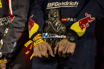 2024-01-19 - MORENO HUETE Pablo (spa), Red Bull Off-Road Junior Team USA by BFG, Taurus T3 Max, Motul, FIA Challenger, portrait during the Final Podium of the Dakar 2024 on January 19, 2024 in Yanbu, Saudi Arabia - DAKAR 2024 - FINAL PODIUM - RALLY - MOTORS