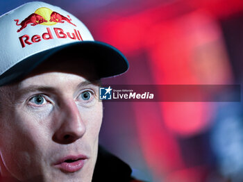 2024-01-24 - The Driver Elfyn Evans (Gb) Of Team Toyota Gazoo Racing Wrt, Toyota Gr Yaris Rally1 Hybrid ,is attending ,Press Conference In Service Park, During Fia World Rally Championship Wrc Rallye Automobile Monte-Carlo 2024 24 January Gap France - FIA WORLD RALLY CHAMPIONSHIP WRC RALLYE AUTOMOBILE MONTE-CARLO 2024  - RALLY - MOTORS