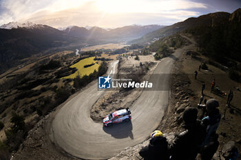 2024-01-26 - Driver Andreas Mikkelsen and Torstein Eriksen Of Team Hyundai Shell Mobis World Rally Team,Hyundaii20 N Rally1 Hybrid ,They Face Two Day Of Race ,During ,Fia World Rally Championship Wrc Rallye Automobile Monte-Carlo 2024 26 January Gap , France - FIA WORLD RALLY CHAMPIONSHIP WRC RALLYE AUTOMOBILE MONTE-CARLO 2024  - RALLY - MOTORS