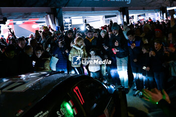 2024-01-27 - The Driver Sebastien Ogier (Fra) and Family Of Team Toyota Gazoo Racing Wrt,Toyota Gr Yaris Rally1 Hybrid,in Service ParK Gap,During Fia World Rally Championship Wrc Rallye Automobile Monte-Carlo 2024 27 January Gap , France - FIA WORLD RALLY CHAMPIONSHIP WRC RALLYE AUTOMOBILE MONTE-CARLO 2024 27  - RALLY - MOTORS