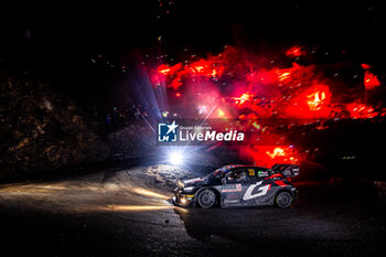 2024-01-25 - 33 EVANS Elfyn, MARTIN Scott, Toyota GR Yaris Rally1, action during the Rallye Automobile Monte Carlo 2024, 1st round of the 2024 WRC World Rally Car Championship, from January 25 to 28, 2024 at Monte Carlo, Monaco - AUTO - WRC - RALLYE AUTOMOBILE MONTE-CARLO 2024 - RALLY - MOTORS