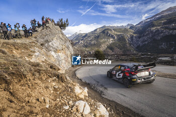 2024-01-26 - 33 EVANS Elfyn, MARTIN Scott, Toyota GR Yaris Rally1, action during the Rallye Automobile Monte Carlo 2024, 1st round of the 2024 WRC World Rally Car Championship, from January 25 to 28, 2024 at Monte Carlo, Monaco - AUTO - WRC - RALLYE AUTOMOBILE MONTE-CARLO 2024 - RALLY - MOTORS