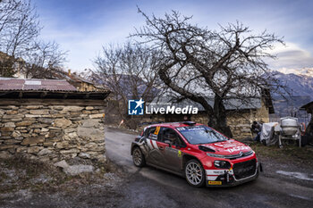 2024-01-26 - 20 ROSSEL Yohan, DUNAND Arnaud, Citroen C3 Rally2, action during the Rallye Automobile Monte Carlo 2024, 1st round of the 2024 WRC World Rally Car Championship, from January 25 to 28, 2024 at Monte Carlo, Monaco - AUTO - WRC - RALLYE AUTOMOBILE MONTE-CARLO 2024 - RALLY - MOTORS