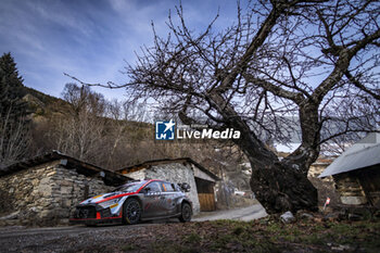 2024-01-26 - 08 TANAK Ott, Jarveoja Martin, Hyundai I20 Rally1, action during the Rallye Automobile Monte Carlo 2024, 1st round of the 2024 WRC World Rally Car Championship, from January 25 to 28, 2024 at Monte Carlo, Monaco - AUTO - WRC - RALLYE AUTOMOBILE MONTE-CARLO 2024 - RALLY - MOTORS