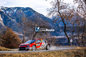 2024-01-26 - 20 ROSSEL Yohan, DUNAND Arnaud, Citroen C3 Rally2, action during the Rallye Automobile Monte Carlo 2024, 1st round of the 2024 WRC World Rally Car Championship, from January 25 to 28, 2024 at Monte Carlo, Monaco - AUTO - WRC - RALLYE AUTOMOBILE MONTE-CARLO 2024 - RALLY - MOTORS