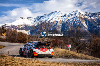 2024-01-26 - 27 LEFEBVRE Stephane, MALFOY Andy, Toyota Yaris Rally2, action during the Rallye Automobile Monte Carlo 2024, 1st round of the 2024 WRC World Rally Car Championship, from January 25 to 28, 2024 at Monte Carlo, Monaco - AUTO - WRC - RALLYE AUTOMOBILE MONTE-CARLO 2024 - RALLY - MOTORS