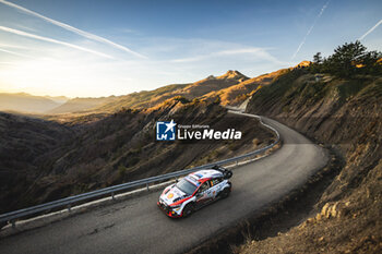 2024-01-27 - 08 TANAK Ott, Jarveoja Martin, Hyundai I20 Rally1, action during the Rallye Automobile Monte Carlo 2024, 1st round of the 2024 WRC World Rally Car Championship, from January 25 to 28, 2024 at Monte Carlo, Monaco - AUTO - WRC - RALLYE AUTOMOBILE MONTE-CARLO 2024 - RALLY - MOTORS
