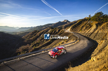 2024-01-27 - 21 Gryazin Nikolay, ALEKSANDROV Konstantin, Citroen C3 Rally2, action during the Rallye Automobile Monte Carlo 2024, 1st round of the 2024 WRC World Rally Car Championship, from January 25 to 28, 2024 at Monte Carlo, Monaco - AUTO - WRC - RALLYE AUTOMOBILE MONTE-CARLO 2024 - RALLY - MOTORS