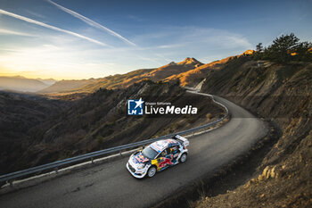 2024-01-27 - 16 FOURMAUX Adrien, CORIA Alexandre, Ford Puma Rally1, action during the Rallye Automobile Monte Carlo 2024, 1st round of the 2024 WRC World Rally Car Championship, from January 25 to 28, 2024 at Monte Carlo, Monaco - AUTO - WRC - RALLYE AUTOMOBILE MONTE-CARLO 2024 - RALLY - MOTORS