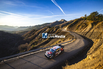 2024-01-27 - 33 EVANS Elfyn, MARTIN Scott, Toyota GR Yaris Rally1, action during the Rallye Automobile Monte Carlo 2024, 1st round of the 2024 WRC World Rally Car Championship, from January 25 to 28, 2024 at Monte Carlo, Monaco - AUTO - WRC - RALLYE AUTOMOBILE MONTE-CARLO 2024 - RALLY - MOTORS