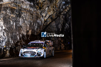 2024-01-27 - 16 FOURMAUX Adrien, CORIA Alexandre, Ford Puma Rally1, action during the Rallye Automobile Monte Carlo 2024, 1st round of the 2024 WRC World Rally Car Championship, from January 25 to 28, 2024 at Monte Carlo, Monaco - AUTO - WRC - RALLYE AUTOMOBILE MONTE-CARLO 2024 - RALLY - MOTORS