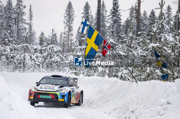2024-02-15 - 31 SOLANS Jan, SANJUAN Rodrigo, Toyota Yaris Rally2, action during the Rally Sweden 2024, 2nd round of the 2024 WRC World Rally Car Championship, from February 15 to 18, 2024 at Umea, Sweden - AUTO - WRC - RALLY SWEDEN 2024 - RALLY - MOTORS