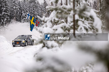 2024-02-15 - 32 Isak REIERSEN, Lucas KARLSSON, Skoda Fabia RS Rally2, action during the Rally Sweden 2024, 2nd round of the 2024 WRC World Rally Car Championship, from February 15 to 18, 2024 at Umea, Sweden - AUTO - WRC - RALLY SWEDEN 2024 - RALLY - MOTORS