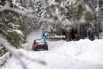 2024-02-15 - 44 KOHN Filip, WOODBURN Tom, Ford Fiesta Rally3, action during the Rally Sweden 2024, 2nd round of the 2024 WRC World Rally Car Championship, from February 15 to 18, 2024 at Umea, Sweden - AUTO - WRC - RALLY SWEDEN 2024 - RALLY - MOTORS