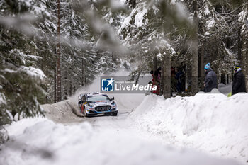 2024-02-15 - 13 MUNSTER Gregoire, LOUKA Louis, Ford Puma Rally1, action during the Rally Sweden 2024, 2nd round of the 2024 WRC World Rally Car Championship, from February 15 to 18, 2024 at Umea, Sweden - AUTO - WRC - RALLY SWEDEN 2024 - RALLY - MOTORS