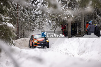 2024-02-15 - 55 Taylor GILL, Daniel BRKIC, Ford Fiesta Rally3, action during the Rally Sweden 2024, 2nd round of the 2024 WRC World Rally Car Championship, from February 15 to 18, 2024 at Umea, Sweden - AUTO - WRC - RALLY SWEDEN 2024 - RALLY - MOTORS