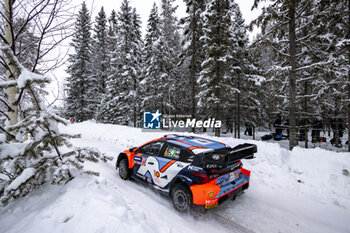 2024-02-15 - 04 LAPPI Esapekka, FERM Janne, Hyundai I20 Rally1, action during the Rally Sweden 2024, 2nd round of the 2024 WRC World Rally Car Championship, from February 15 to 18, 2024 at Umea, Sweden - AUTO - WRC - RALLY SWEDEN 2024 - RALLY - MOTORS