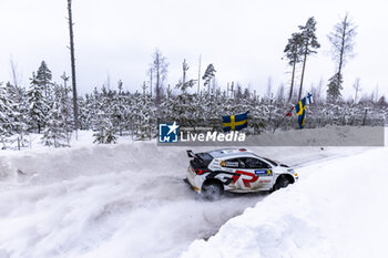 2024-02-15 - 34 YAMAMOTO Yuki, SALMINEN Marko, Toyota Yaris Rally2, action during the Rally Sweden 2024, 2nd round of the 2024 WRC World Rally Car Championship, from February 15 to 18, 2024 at Umea, Sweden - AUTO - WRC - RALLY SWEDEN 2024 - RALLY - MOTORS