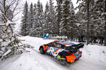 2024-02-15 - 11 NEUVILLE Thierry, WYDAEGHE Martijn, Hyundai I20 Rally1, action during the Rally Sweden 2024, 2nd round of the 2024 WRC World Rally Car Championship, from February 15 to 18, 2024 at Umea, Sweden - AUTO - WRC - RALLY SWEDEN 2024 - RALLY - MOTORS