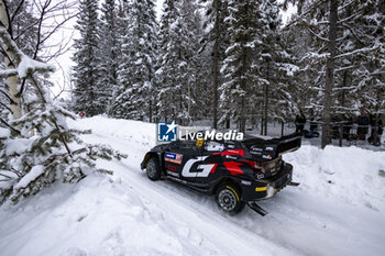 2024-02-15 - 69 ROVANPERA Kalle, HALTTUNEN Jonne, Toyota GR Yaris Rally1, action during the Rally Sweden 2024, 2nd round of the 2024 WRC World Rally Car Championship, from February 15 to 18, 2024 at Umea, Sweden - AUTO - WRC - RALLY SWEDEN 2024 - RALLY - MOTORS