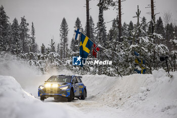 2024-02-15 - 23 LINDHOLM Emil, HÄMÄLÄINEN Reeta, Hyundai I2O Rally2, action during the Rally Sweden 2024, 2nd round of the 2024 WRC World Rally Car Championship, from February 15 to 18, 2024 at Umea, Sweden - AUTO - WRC - RALLY SWEDEN 2024 - RALLY - MOTORS