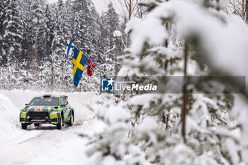 2024-02-15 - 36 SOLOWOW Michal, BARAN Maciej, Skoda Fabia RS Rally2, action during the Rally Sweden 2024, 2nd round of the 2024 WRC World Rally Car Championship, from February 15 to 18, 2024 at Umea, Sweden - AUTO - WRC - RALLY SWEDEN 2024 - RALLY - MOTORS