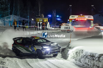 2024-02-15 - 59 Abdullah AL-RAWAHI, Ata AL-HMOUD, Ford Fiesta Rally3, action during the Rally Sweden 2024, 2nd round of the 2024 WRC World Rally Car Championship, from February 15 to 18, 2024 at Umea, Sweden - AUTO - WRC - RALLY SWEDEN 2024 - RALLY - MOTORS