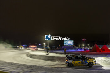 2024-02-15 - 58 Petr BORODIN, Roman CHEPRASSOV, Ford Fiesta Rally3, action during the Rally Sweden 2024, 2nd round of the 2024 WRC World Rally Car Championship, from February 15 to 18, 2024 at Umea, Sweden - AUTO - WRC - RALLY SWEDEN 2024 - RALLY - MOTORS
