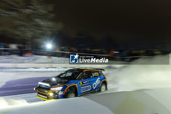 2024-02-15 - 24 JOONA Lauri, HUSSI Janni, Skoda Fabia RS Rally2, action during the Rally Sweden 2024, 2nd round of the 2024 WRC World Rally Car Championship, from February 15 to 18, 2024 at Umea, Sweden - AUTO - WRC - RALLY SWEDEN 2024 - RALLY - MOTORS