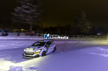 2024-02-15 - 51 Mille JOHANSSON, Johan GRÖNVALL, Ford Fiesta Rally3, action during the Rally Sweden 2024, 2nd round of the 2024 WRC World Rally Car Championship, from February 15 to 18, 2024 at Umea, Sweden - AUTO - WRC - RALLY SWEDEN 2024 - RALLY - MOTORS