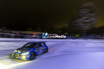 2024-02-15 - 23 LINDHOLM Emil, HÄMÄLÄINEN Reeta, Hyundai I2O Rally2, action during the Rally Sweden 2024, 2nd round of the 2024 WRC World Rally Car Championship, from February 15 to 18, 2024 at Umea, Sweden - AUTO - WRC - RALLY SWEDEN 2024 - RALLY - MOTORS
