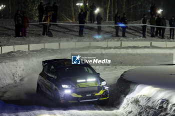 2024-02-15 - 52 Fabio SCHWARZ, Bernhard ETTEL, Ford Fiesta Rally3, action during the Rally Sweden 2024, 2nd round of the 2024 WRC World Rally Car Championship, from February 15 to 18, 2024 at Umea, Sweden - AUTO - WRC - RALLY SWEDEN 2024 - RALLY - MOTORS
