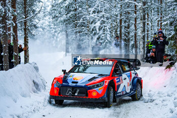 2024-02-15 - The Driver Thierry Neuville (Bel) and Martijn Wydaeghe (Bel) Of Team Hyundai Shell Mobis World Rally Team,Hyundai I20 N Rally1 Hybrid In Shakedown During Fia World Rally Championship Wrc Rally Sweden 2024 15 February , Umea Sweden - FIA WORLD RALLY CHAMPIONSHIP WRC RALLY SWEDEN 2024 - RALLY - MOTORS
