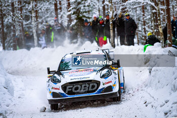 2024-02-15 - The Driver Adrien Fourmaux (Fra)and Alexandre Coria (Fra) Of Team M-Sport Ford World Rally Team Ford Puma Rally1 Hybrid In Shakedown During Fia World Rally Championship Wrc Rally Sweden 2024 15 February , Umea Sweden - FIA WORLD RALLY CHAMPIONSHIP WRC RALLY SWEDEN 2024 - RALLY - MOTORS