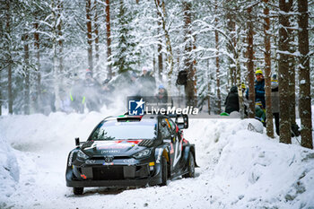 2024-02-15 - Drive Lorenzo Bertelli and Simone Scattolinin ,of Team Toyota Gazoo Racing WRT are driving the Toyota GR Yaris Rally1 Hybrid In Shakedown During Fia World Rally Championship Wrc Rally Sweden 2024 15 February , Umea Sweden - FIA WORLD RALLY CHAMPIONSHIP WRC RALLY SWEDEN 2024 - RALLY - MOTORS