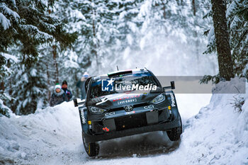 2024-02-15 - Drive Lorenzo Bertelli and Simone Scattolinin ,of Team Toyota Gazoo Racing WRT are driving the Toyota GR Yaris Rally1 Hybrid In Shakedown During Fia World Rally Championship Wrc Rally Sweden 2024 15 February , Umea Sweden - FIA WORLD RALLY CHAMPIONSHIP WRC RALLY SWEDEN 2024 - RALLY - MOTORS