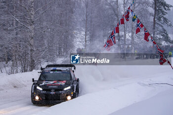 2024-02-16 - Kalle Rovanpera and Jonne Halttunen of Team Toyota Gazoo Racing WRT are driving the Toyota GR Yaris Rally1 Hybrid,They Face One Of Race ,During Fia World Rally Championship Wrc Rally Sweden 2024 16 February , Umea Sweden - FIA WORLD RALLY CHAMPIONSHIP WRC RALLY SWEDEN 2024 - RALLY - MOTORS