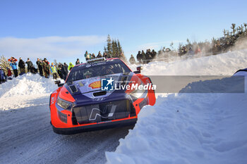 2024-02-17 - The Driver Ott Tanak And Martin Jarveoja Of Hyundai Shell Mobis World Rally Team, Hyundaii20 N Rally1 Hybrid,They Face Day Two Of The Race,During Fia World Rally Championship Wrc Rally Sweden 2024 17 February , Umea Sweden - FIA WORLD RALLY CHAMPIONSHIP WRC RALLY SWEDEN 2024 - RALLY - MOTORS