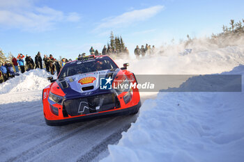 2024-02-17 - The Driver Thierry Neuville And Martijn Wydaeghe Of Team Hyundai Shell Mobis World Rally Team,Hyundai I20 N Rally1 Hybrid,They Face Day Two Of The Race,During Fia World Rally Championship Wrc Rally Sweden 2024 17 February , Umea Sweden - FIA WORLD RALLY CHAMPIONSHIP WRC RALLY SWEDEN 2024 - RALLY - MOTORS
