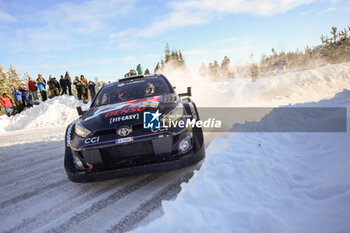2024-02-17 - The Driver Elfyn Evans And Scott Martin Of Team Toyota Gazoo Racing Wrt, Toyota Gr Yaris Rally1 Hybrid ,They Face Day Two Of The Race,During Fia World Rally Championship Wrc Rally Sweden 2024 17 February , Umea Sweden - FIA WORLD RALLY CHAMPIONSHIP WRC RALLY SWEDEN 2024 - RALLY - MOTORS