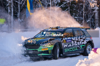2024-02-18 - Drive Oliver Solber And Co-Driver Elliott Edmondson Of The Team Toksport Wrt 2 ,Skoda Fabia Rs Rally2,They Face Third Day Of The Race,Compete During Fia World Rally Championship Wrc Rally Sweden 2024 18 February , Umea Sweden - FIA WORLD RALLY CHAMPIONSHIP WRC RALLY SWEDEN 2024  - RALLY - MOTORS