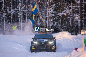 2024-02-18 - Drive Sami Pajari And Co-Driver Enni Malkonen,Toyota Gr Yaris Rc Rally2,They Face Third Day Of The Race,Compete During Fia World Rally Championship Wrc Rally Sweden 2024 18 February , Umea Sweden - FIA WORLD RALLY CHAMPIONSHIP WRC RALLY SWEDEN 2024  - RALLY - MOTORS