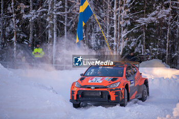 2024-02-18 - Drive Georg Linnamae And Co-Driver James Morgan,Toyota Gr Yaris,They Face Third Day Of The Race,Compete During Fia World Rally Championship Wrc Rally Sweden 2024 18 February , Umea Sweden - FIA WORLD RALLY CHAMPIONSHIP WRC RALLY SWEDEN 2024  - RALLY - MOTORS